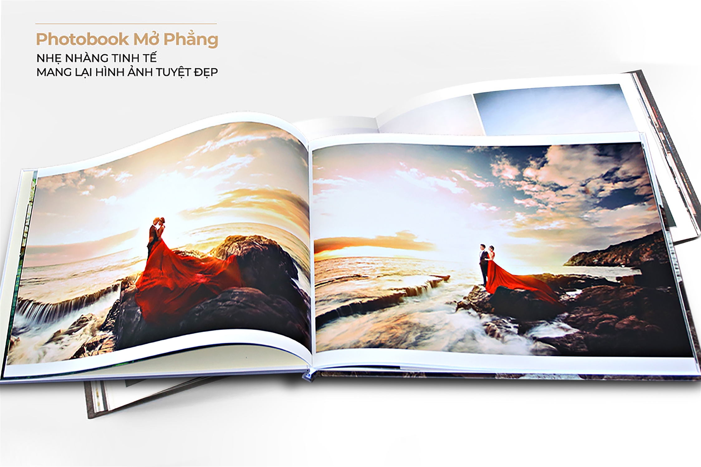 In ảnh đẹp Phan Thiết. Công nghệ in số 1 Nhật Bản. Lab 19/4. Photobook mở phẳng bìa cứng