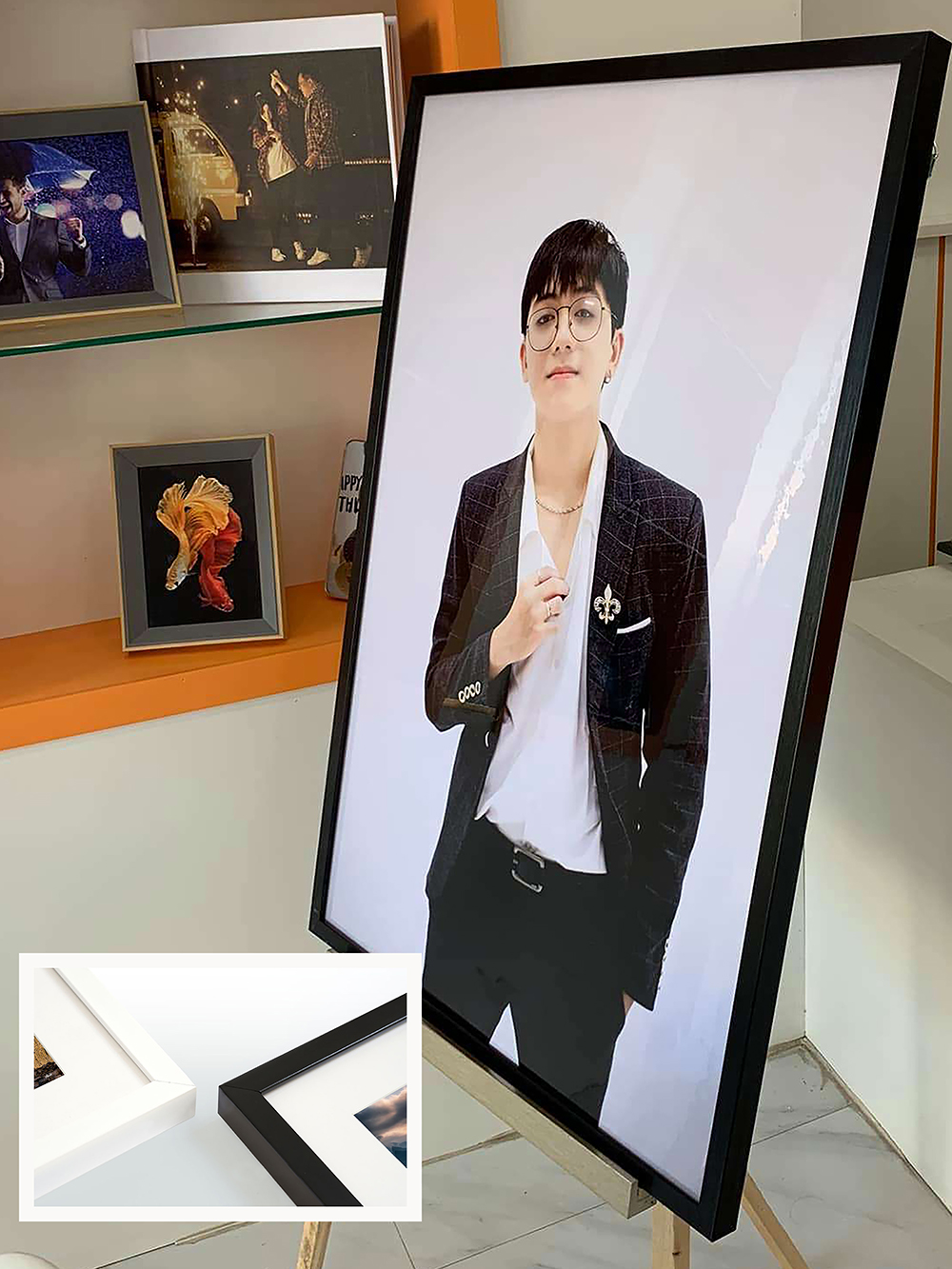 In ảnh đẹp Phan Thiết. Công nghệ in số 1 Nhật Bản. Lab 19/4. Ảnh mika khung gỗ